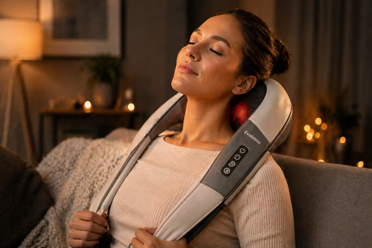 Almofada Shiatsu Cervical — massagem no pescoço e ombros