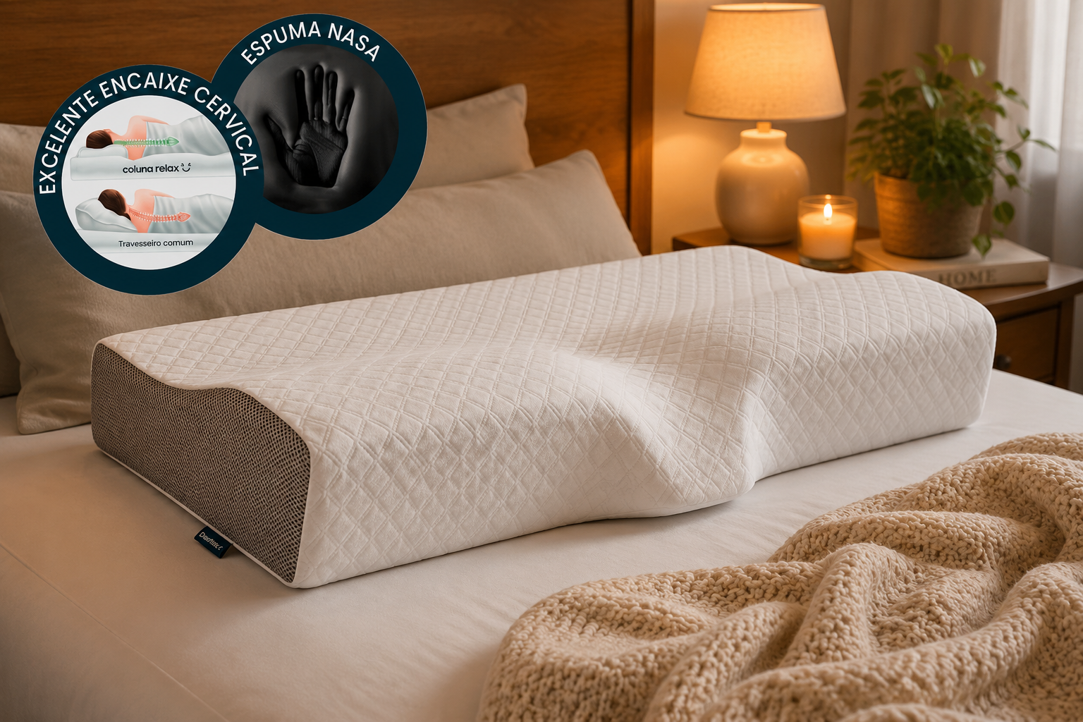 Travesseiro Cervical NASA Coluna Relax