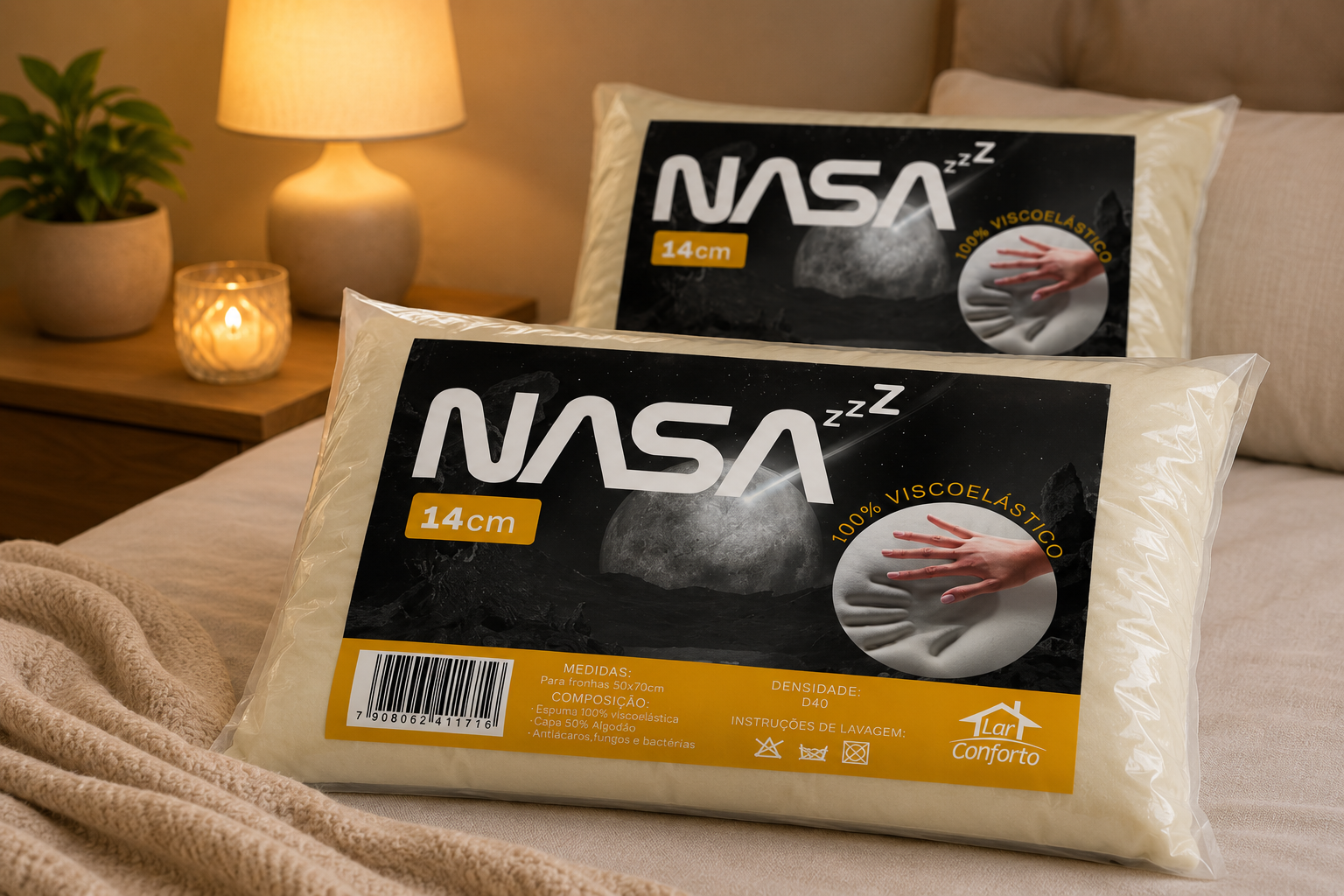 Nap NASA Alto D40 Kit travesseiro cervical premium