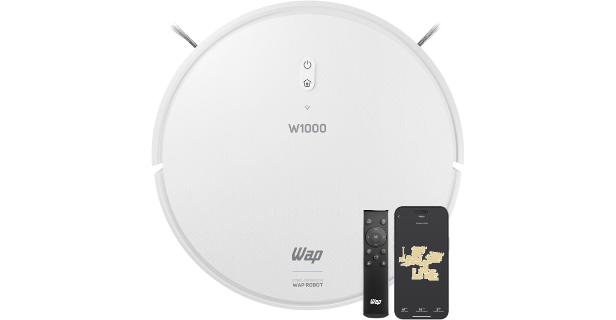 WAP Robot W1000 robô aspirador com mapeamento